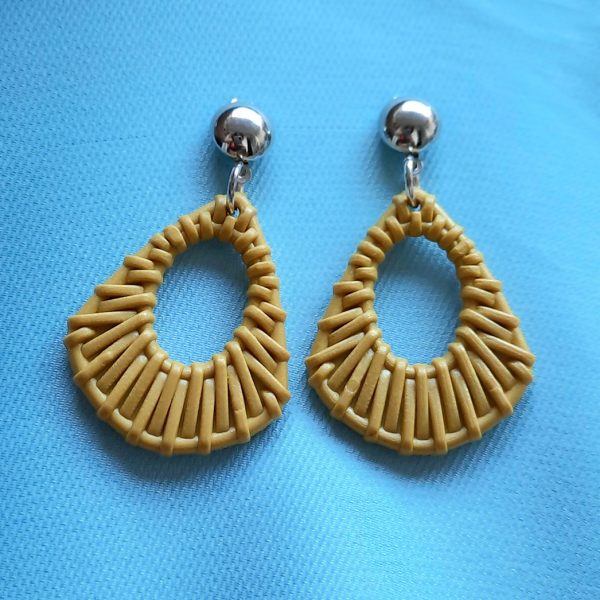 Rattan earrings